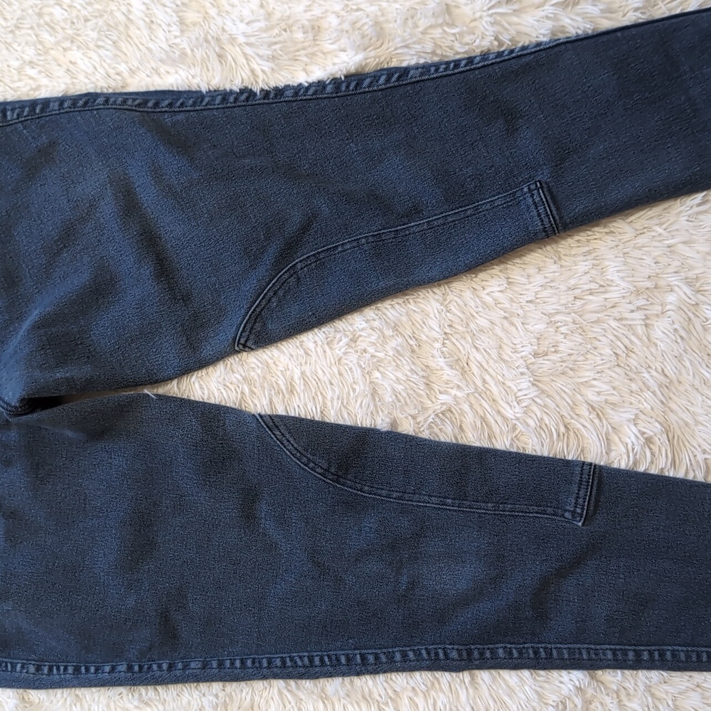 Y2K Vintage Steeds Riding Wear High Waist Stretch Denim Knee Patch Jeans - Picture 3 of 14